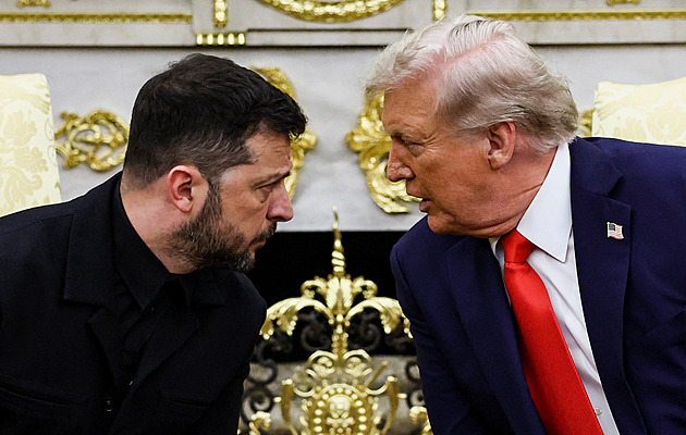 Trump a Zelenskyj jednají v Bílém domě. Mluví se o Putinovi, příměří i zárukách