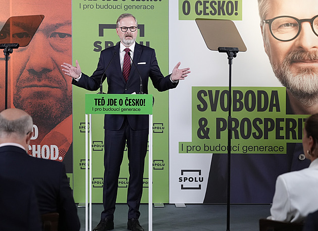 Lídr SPOLU Fiala varuje před neutralitou, cestou do chudoby a na východ