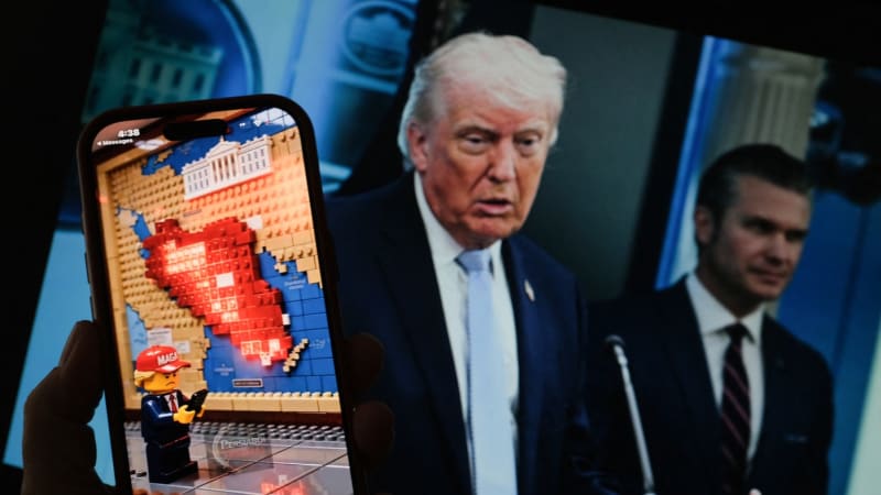 Další lego video baví internet. Íránci zesměšňují Trumpa kvůli příspěvku s Ježíšem