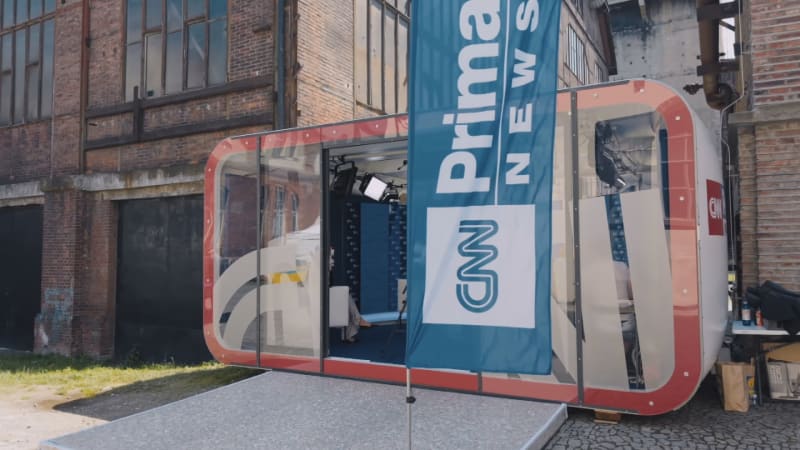 CNN Prima NEWS představilo mobilní studio. Výkřik techniky měl premiéru v Ostravě