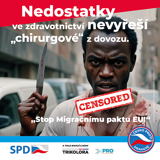 Soud trestal za „chirurgy z dovozu“. SPD má za volební plakáty platit miliony